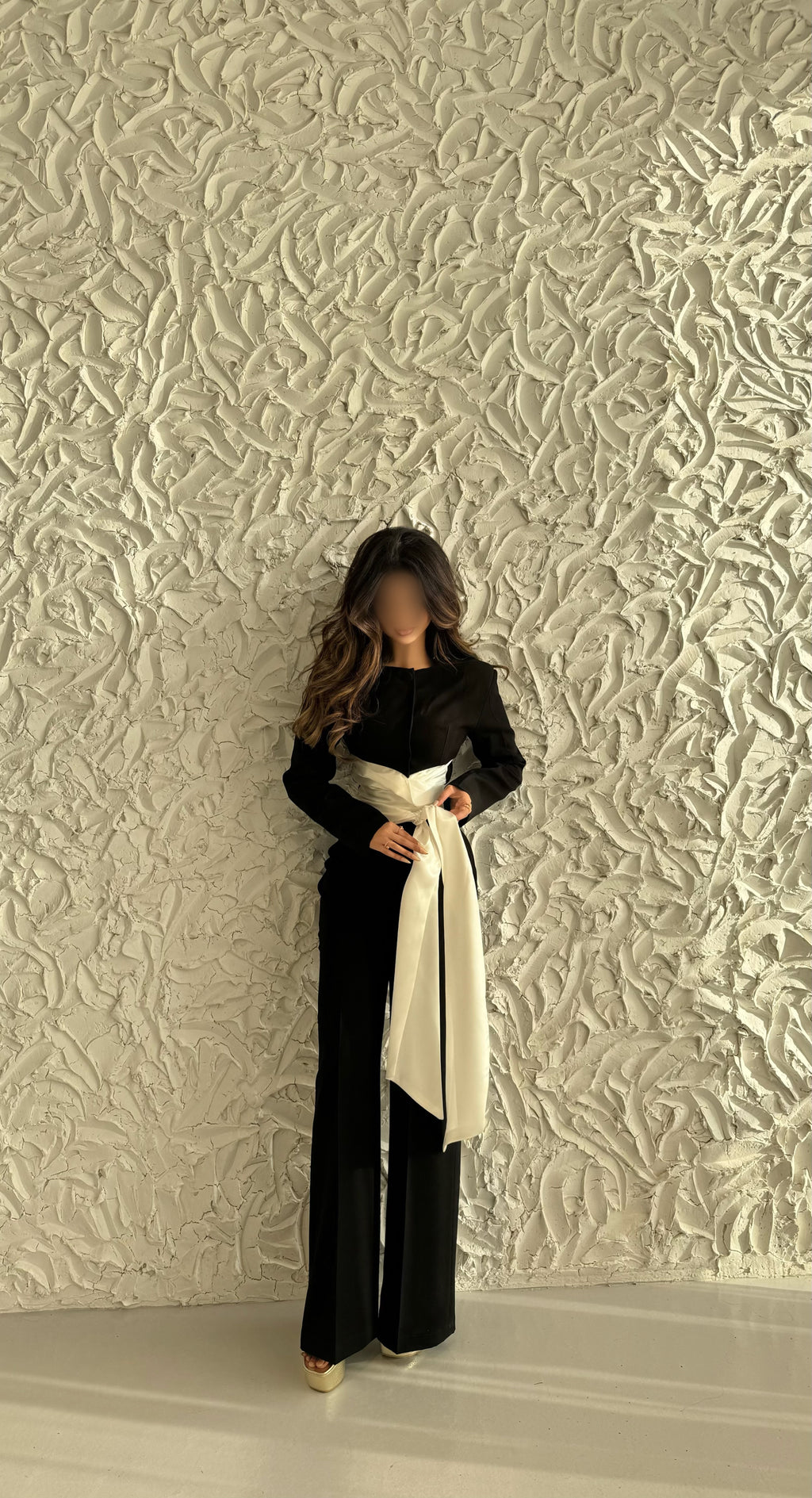 Elegant Cinched Waist Satin Set