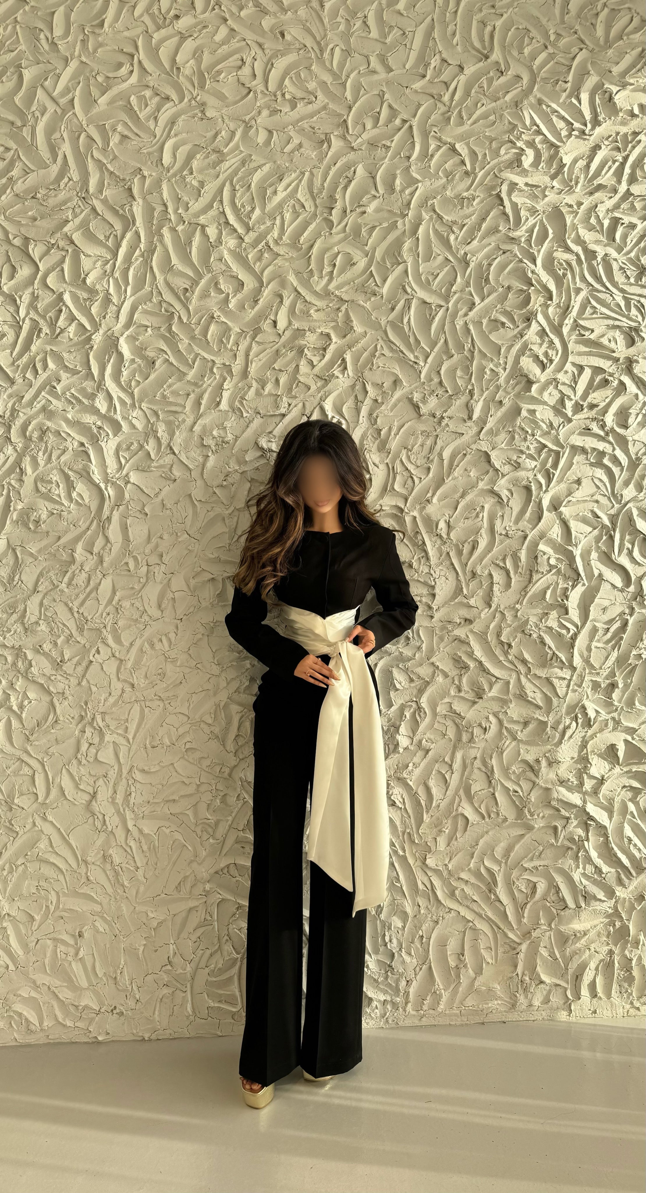 Elegant Cinched Waist Satin Set