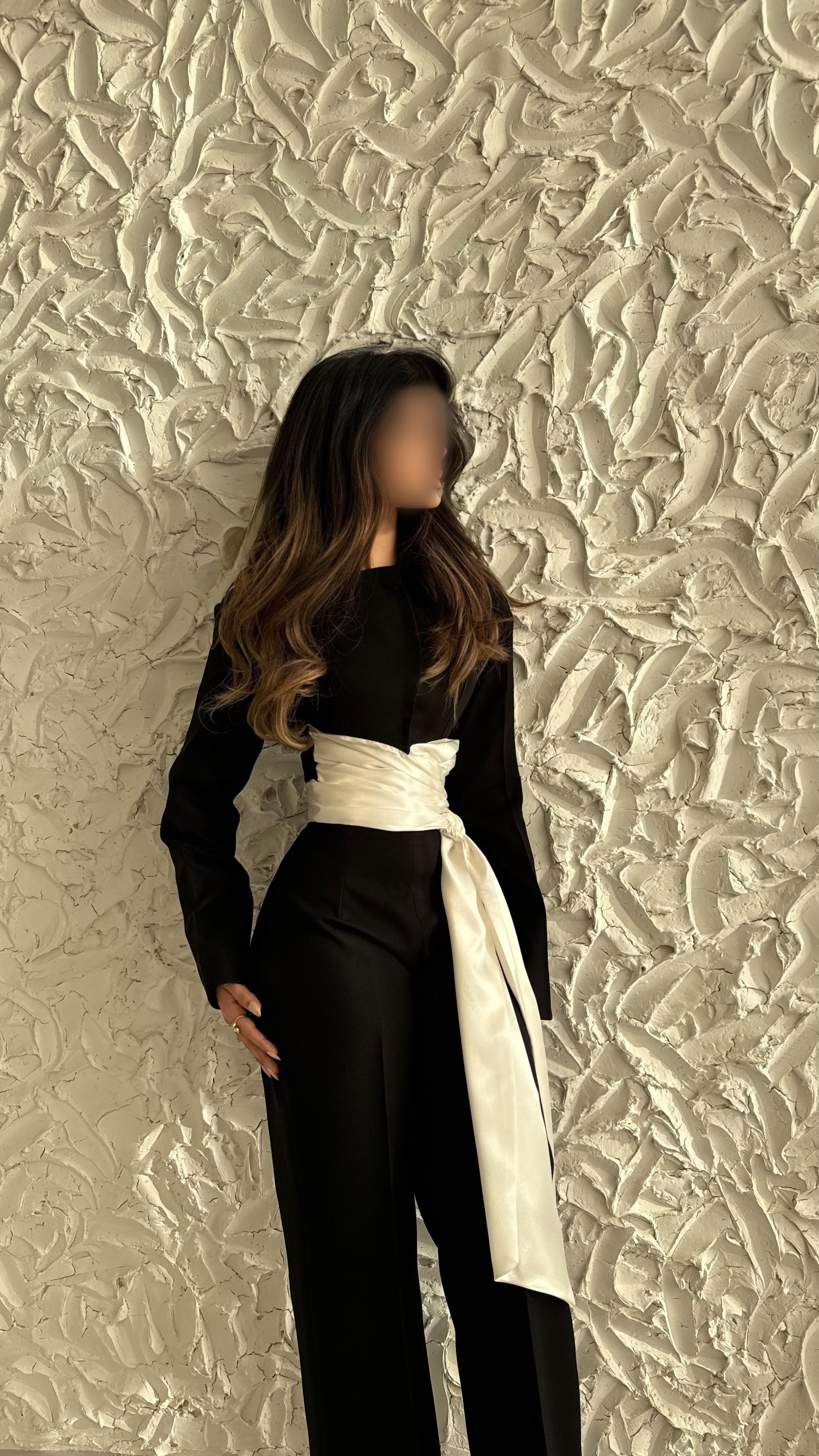 Elegant Cinched Waist Satin Set