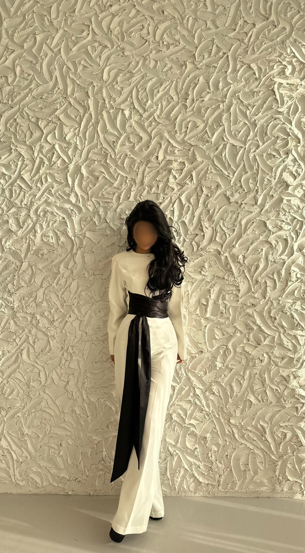 Elegant Cinched Waist Satin Set