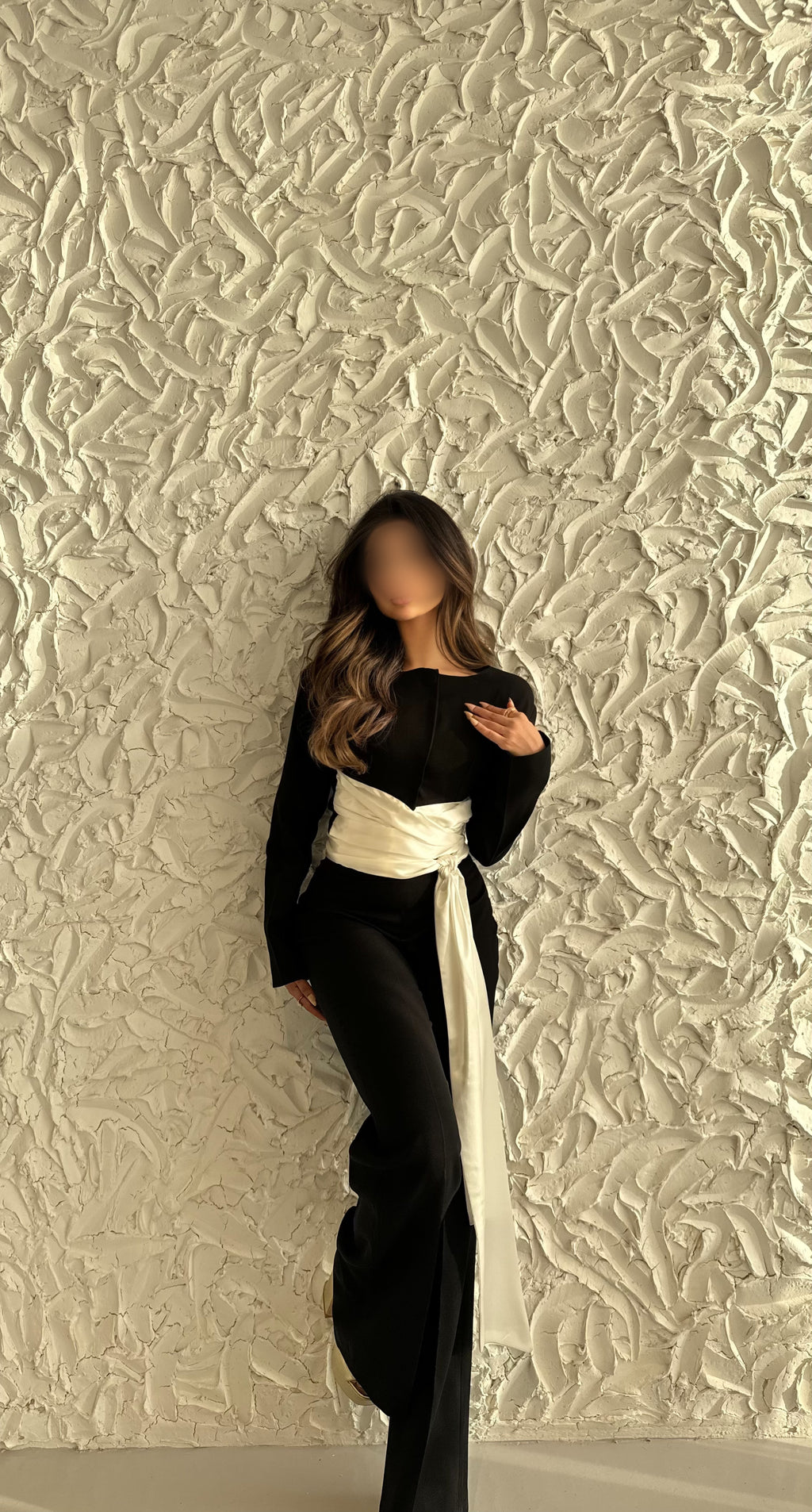 Elegant Cinched Waist Satin Set