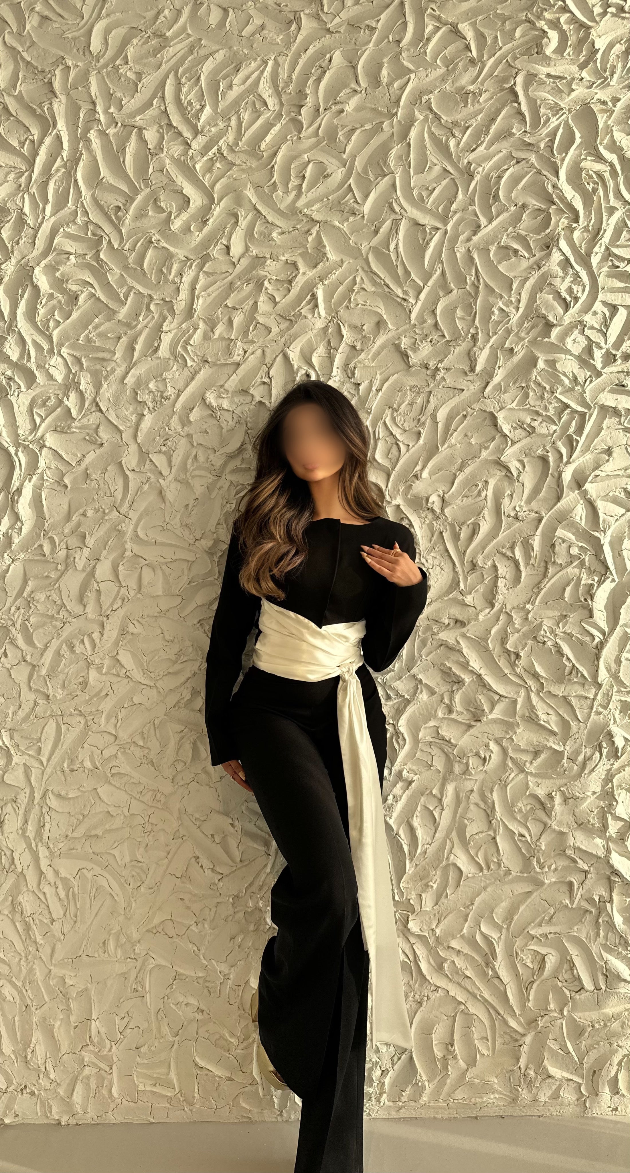 Elegant Cinched Waist Satin Set