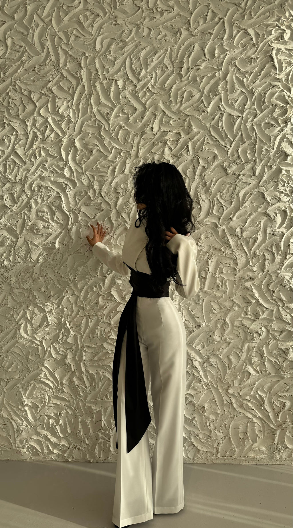 Elegant Cinched Waist Satin Set