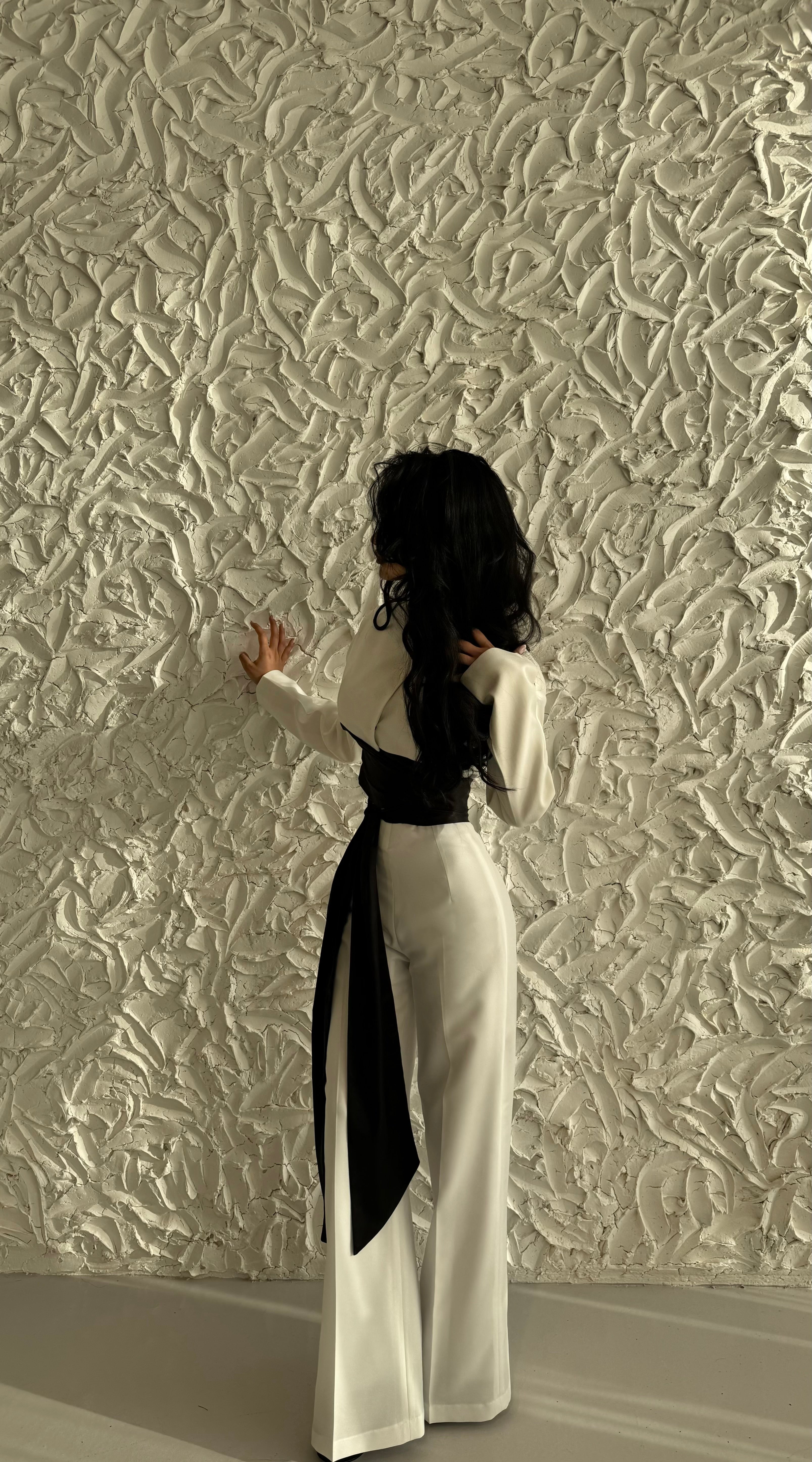 Elegant Cinched Waist Satin Set
