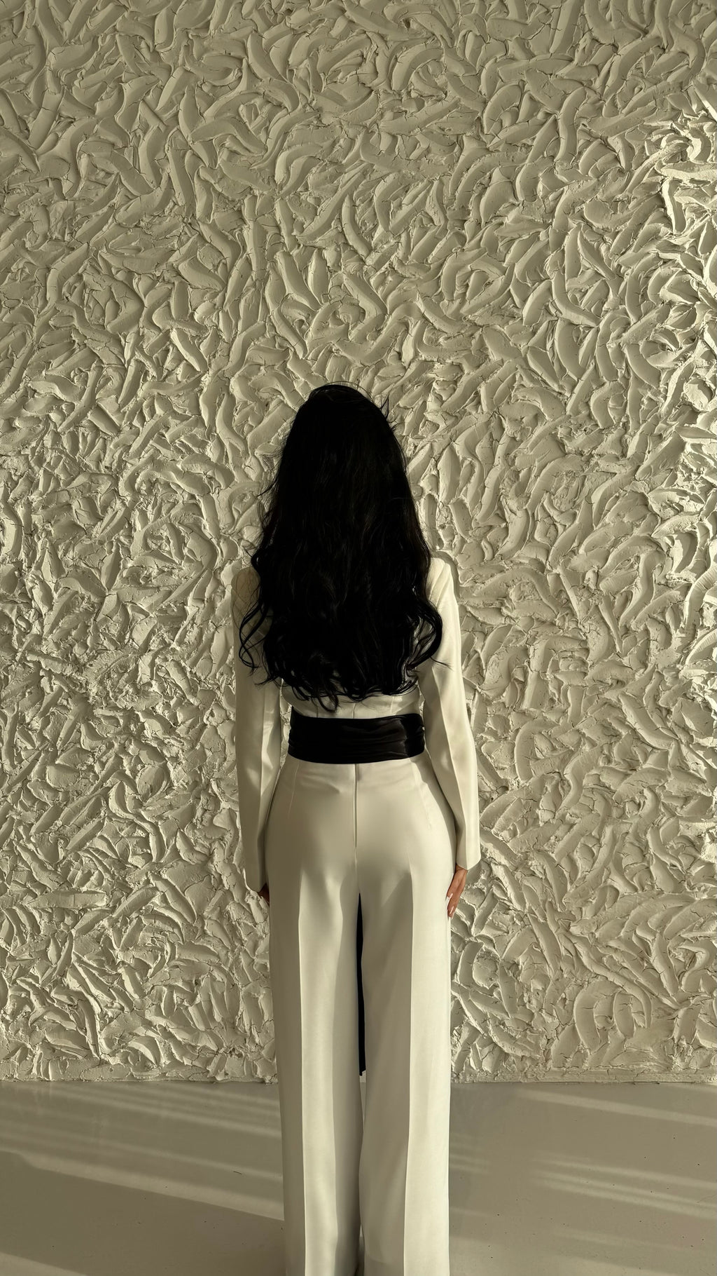Elegant Cinched Waist Satin Set